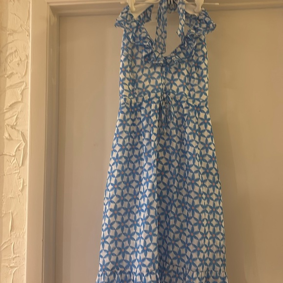 Lilly Pulitzer midi dress/ halter top -sz-12 -Silk - Picture 4 of 15